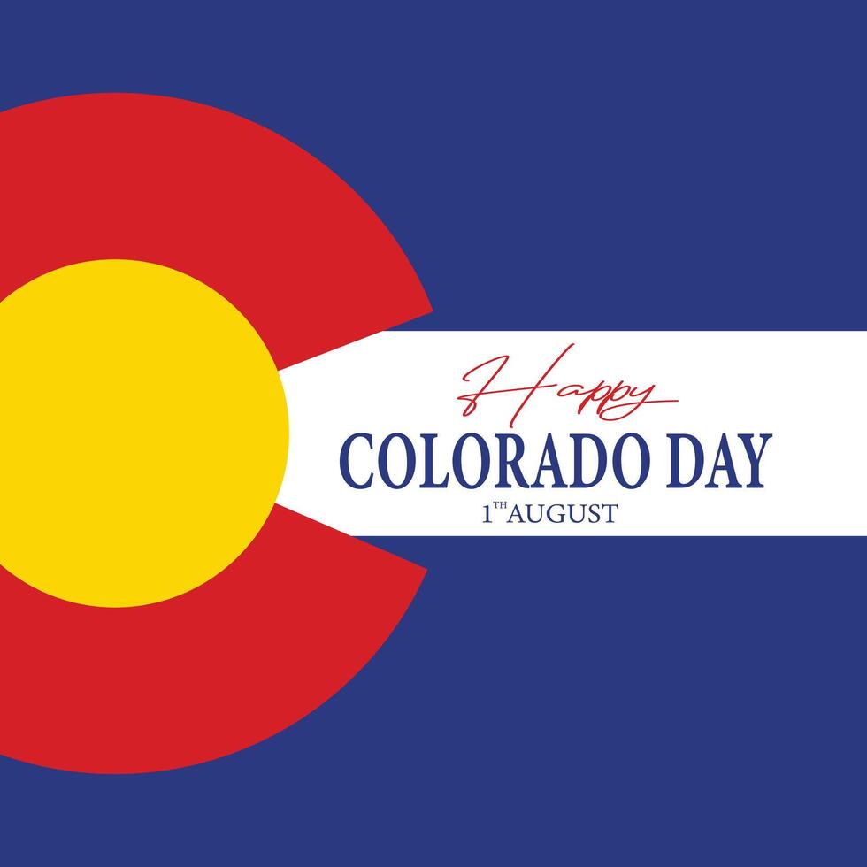 Happy Colorado day celebration 46799204 Vector Art at Vecteezy