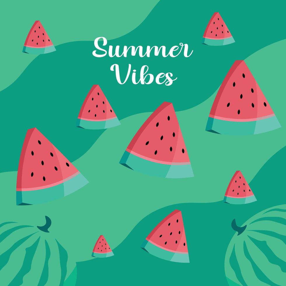 Summer vibes background vector