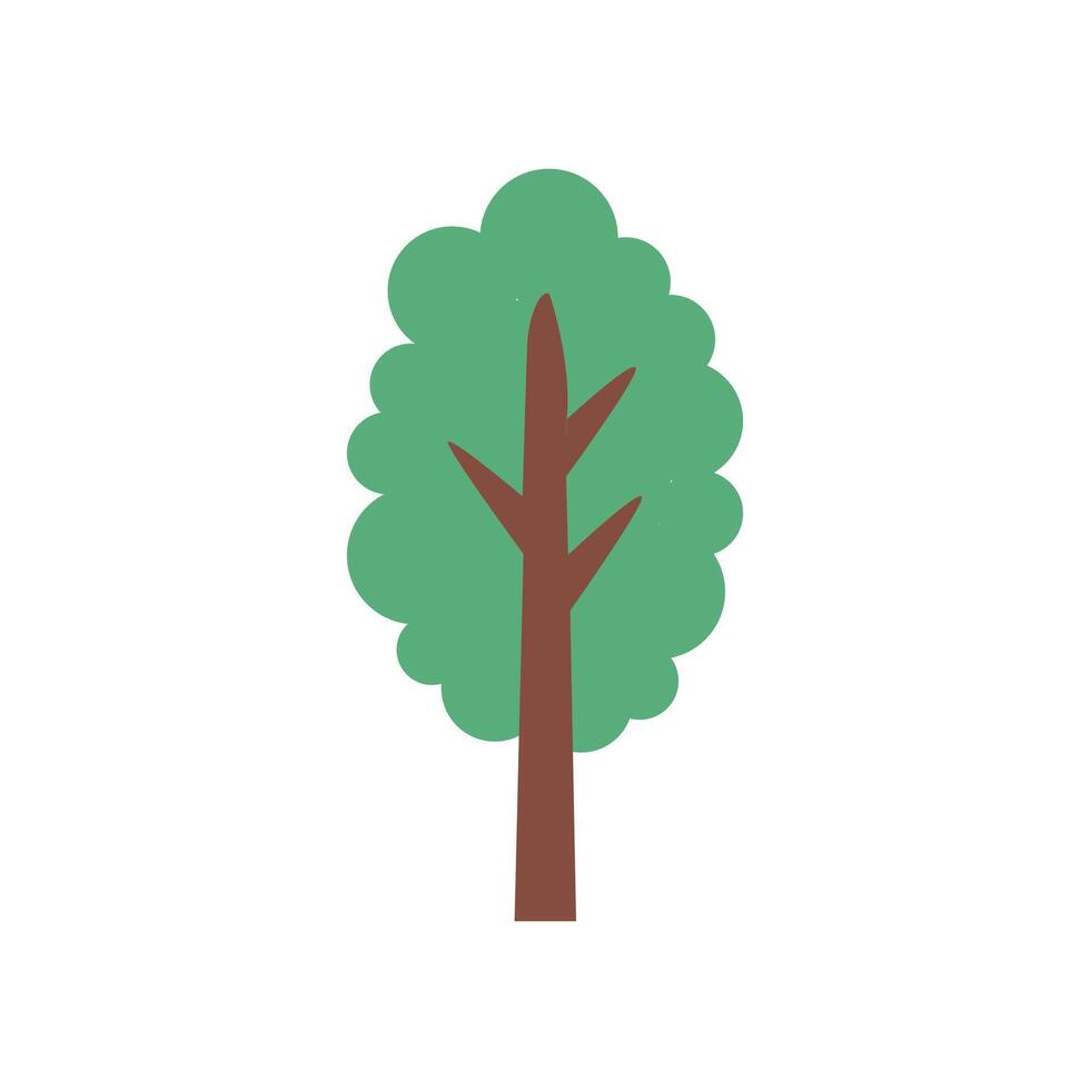 A tree icon on a white background vector