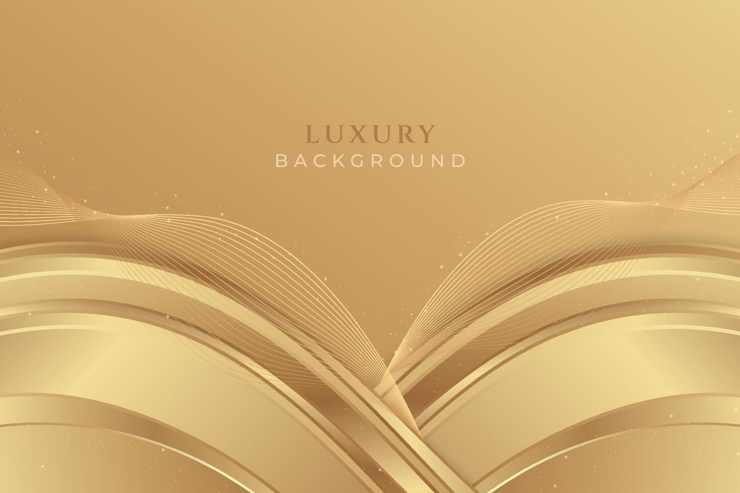 Luxury abstract golden background. Elegant gradient luxury golden backdrop with glitter vector