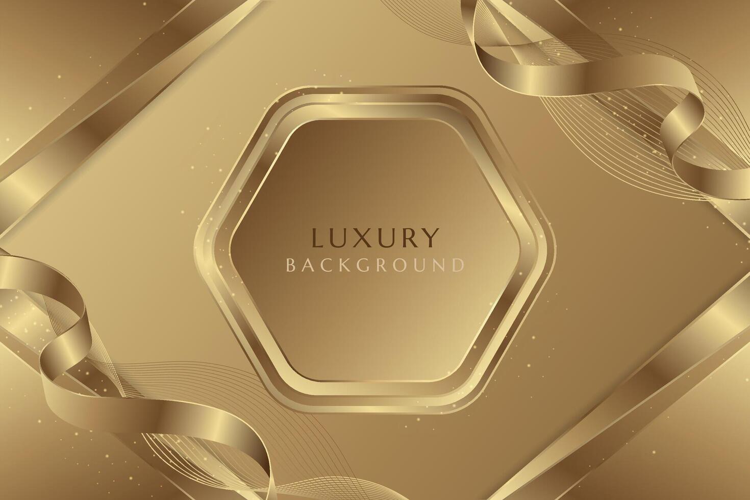 Realistic gold luxury abstract background. Elegant gradient luxury golden backdrop vector