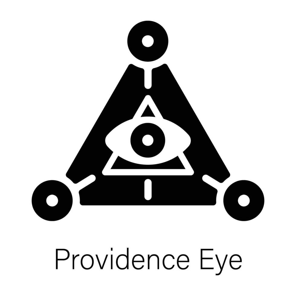Check out this glyph icon of providence eye vector