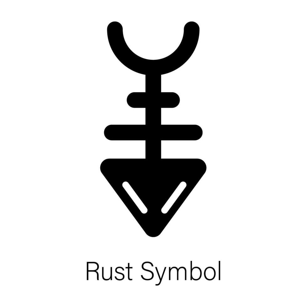 Here is a glyph icon of rust symbol 46799440 Vector Art at Vecteezy