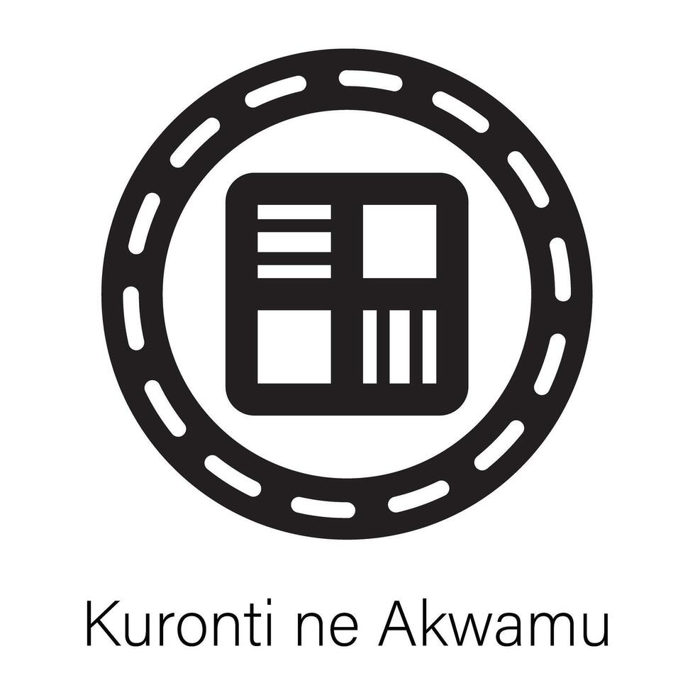 Premium solid icon of kuronti ne akwamu vector