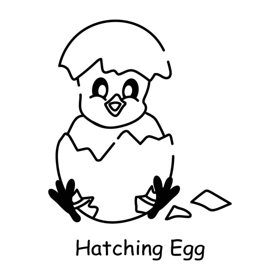 Heres a doodle icon of a rooster vector
