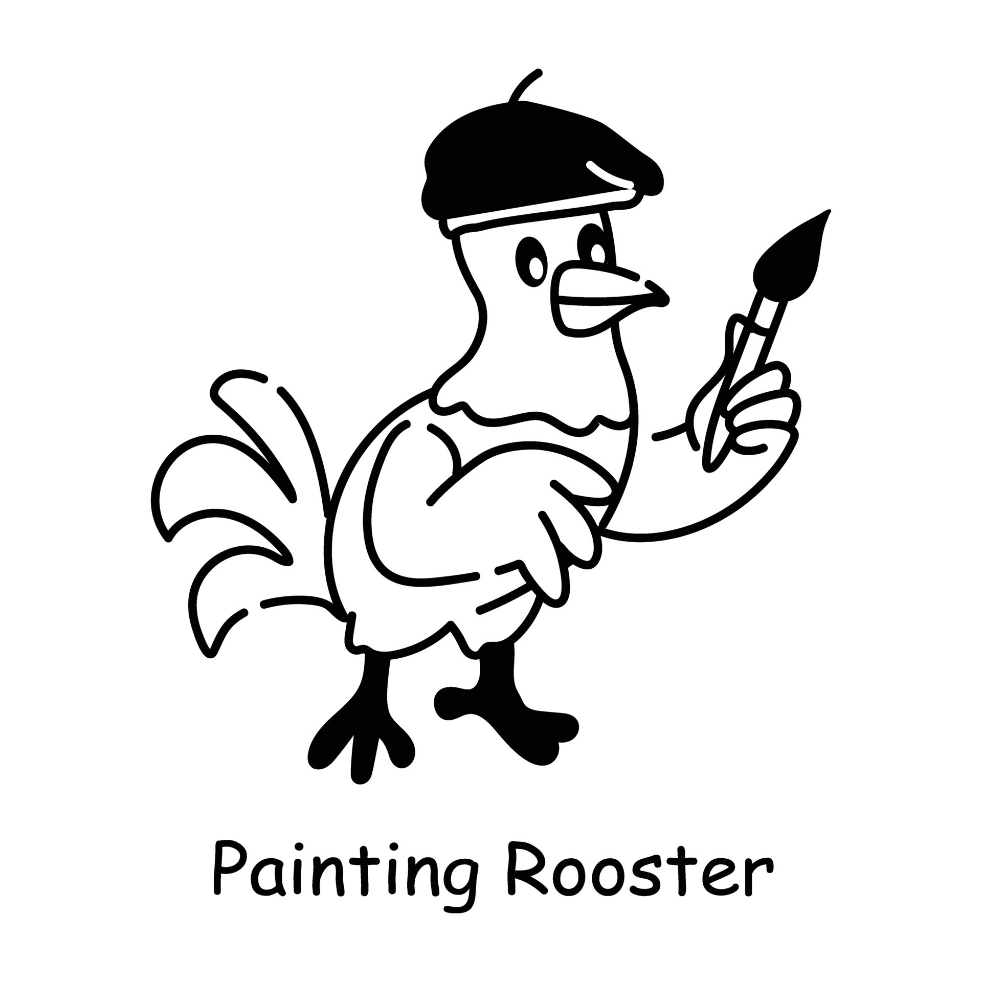 Heres a doodle icon of a rooster 46800093 Vector Art at Vecteezy