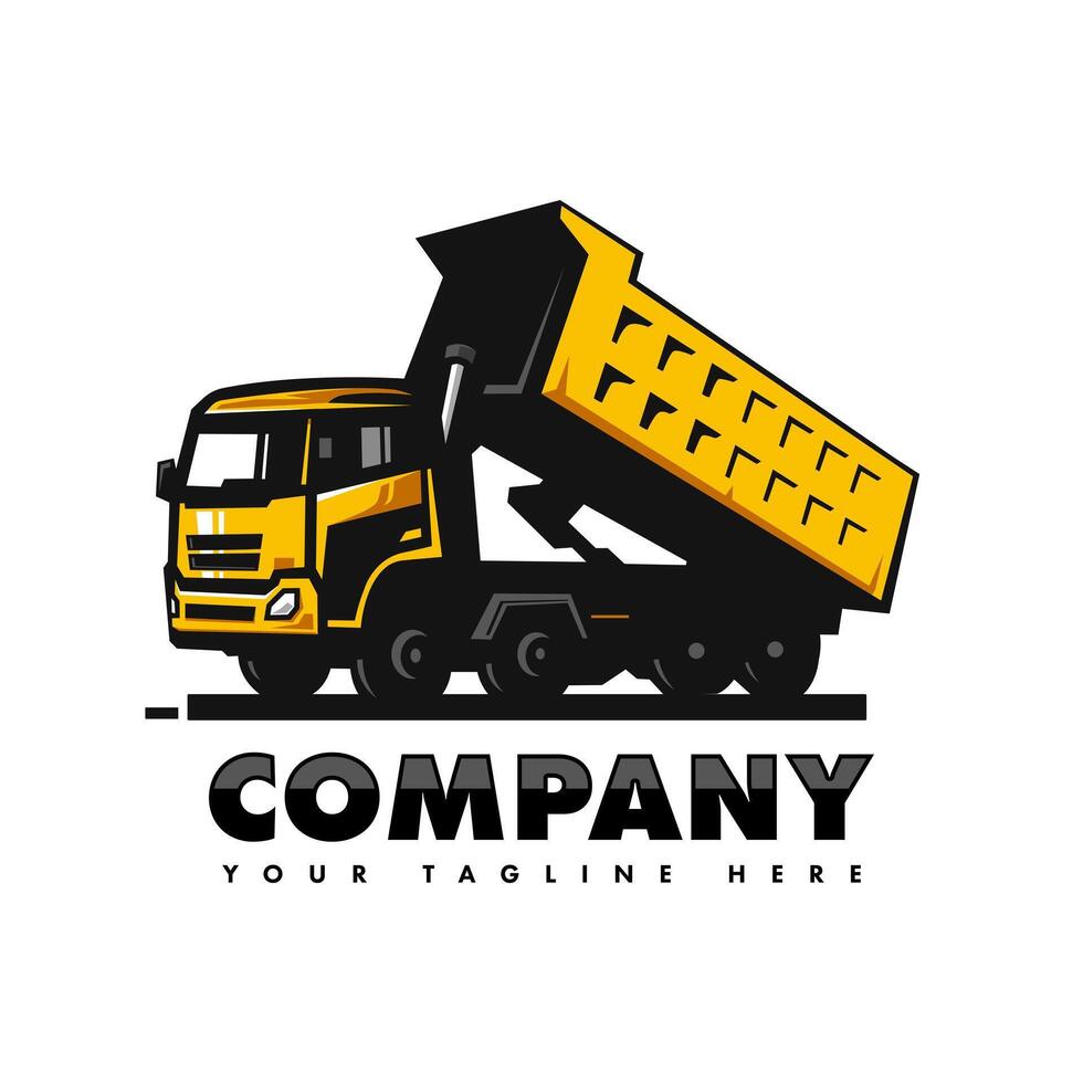 Yellow Truck Logo vector
