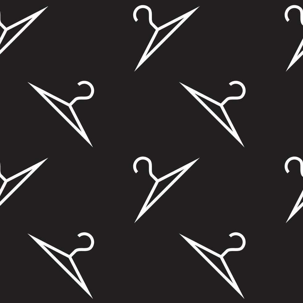 Simple hanger dynamic pattern on black background vector
