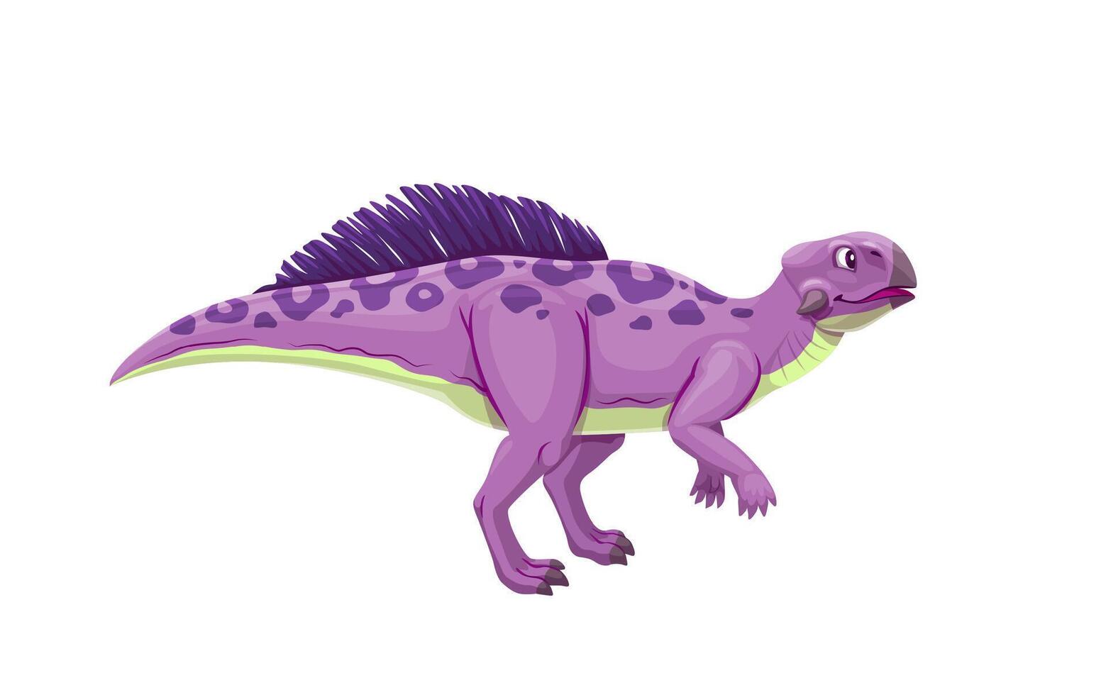 Cartoon psittacosaurus dinosaur animal character vector