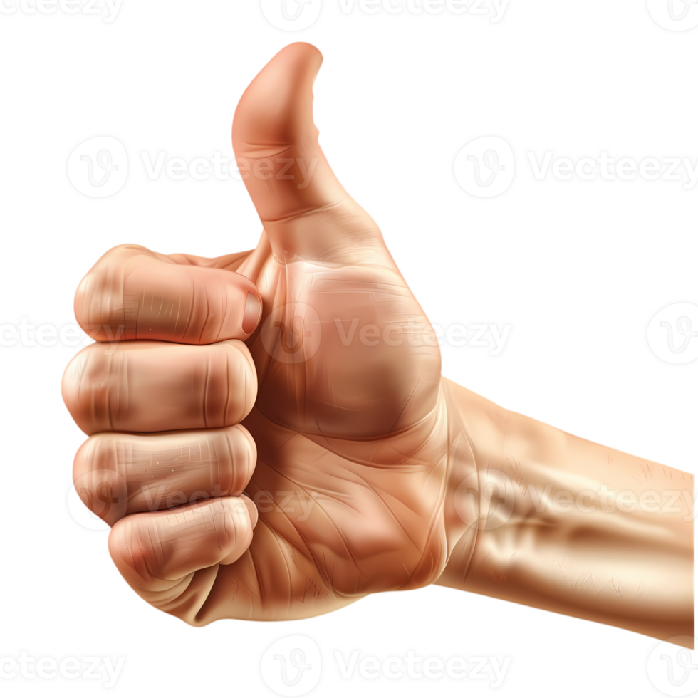 A Hand Giving a Thumbs Up Gesture png