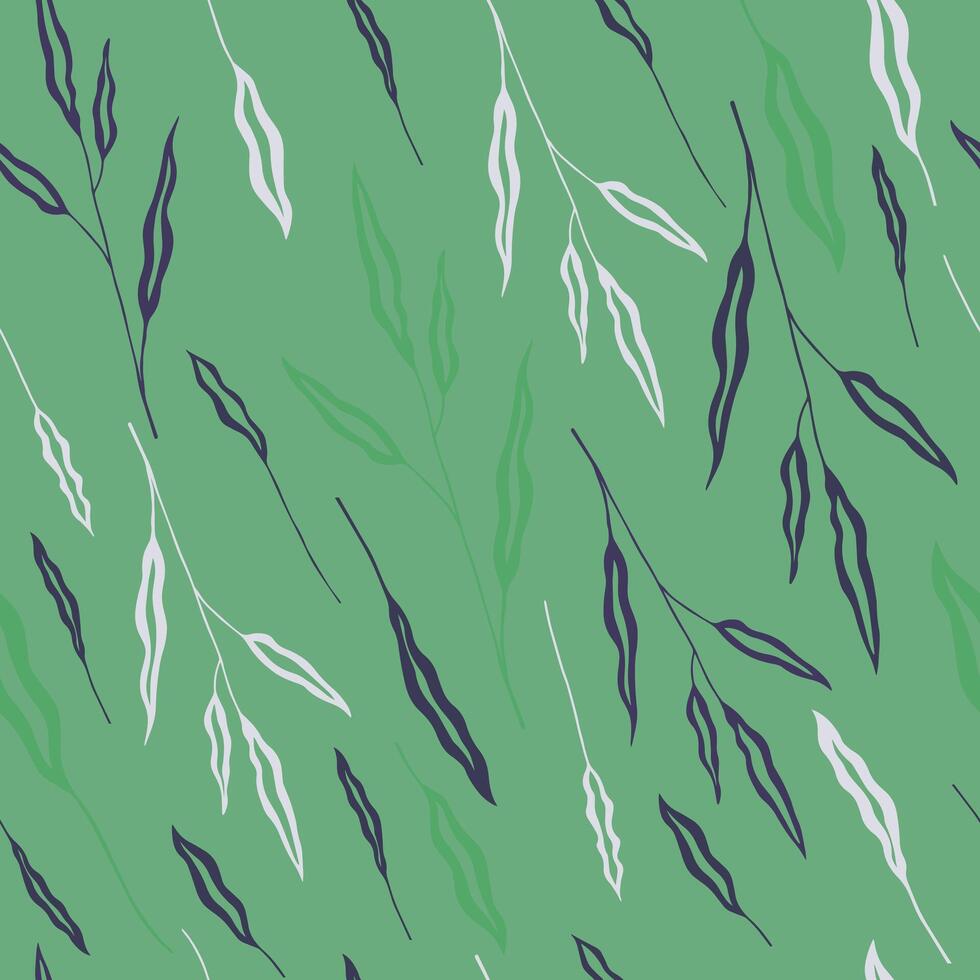 Abstract leaves pattern. Seamless pattern, can be used for fabrics, wallpaper, web, card. vector