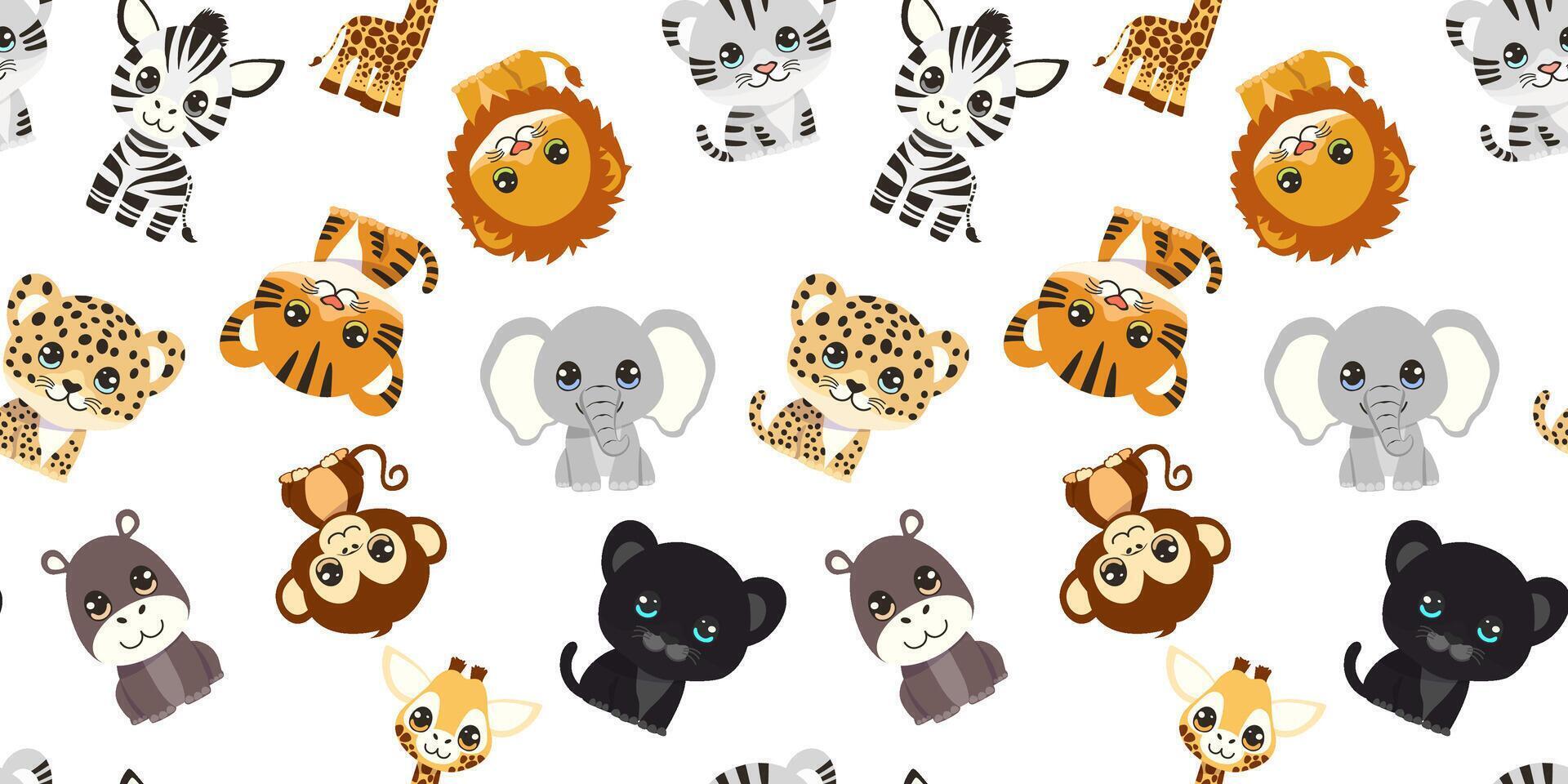 seamless pattern with animals vector