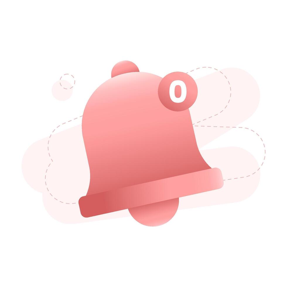No Notifications UI Illustration vector