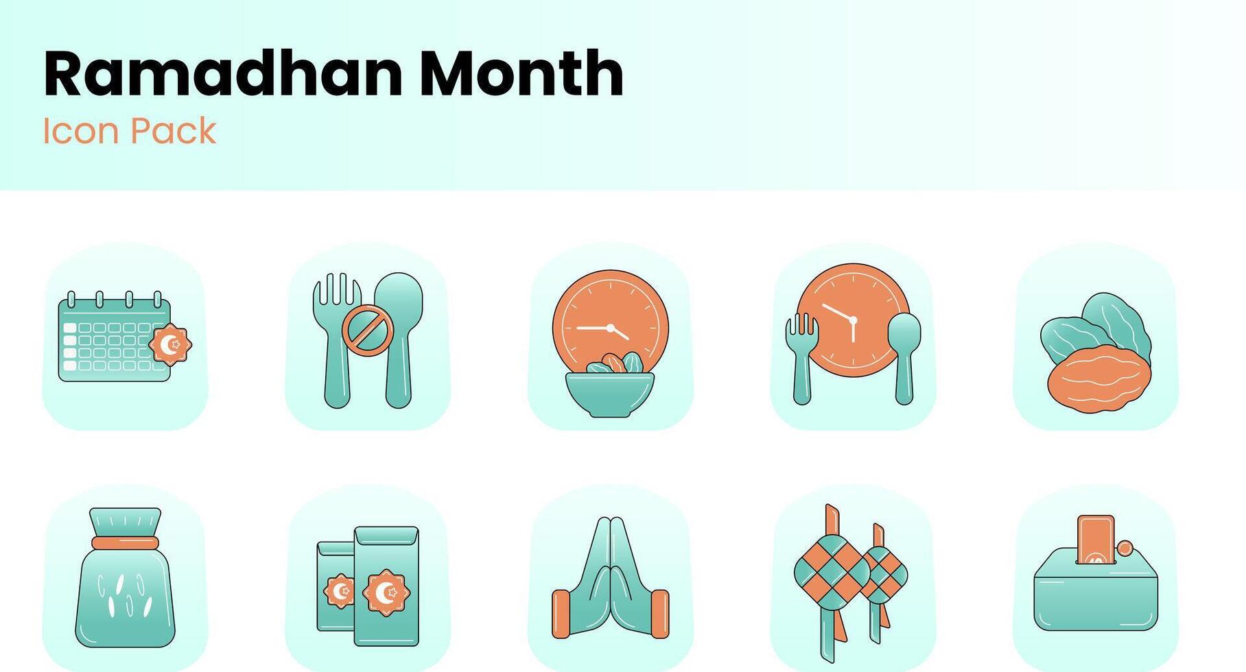 Ramadhan Icon Pack vector