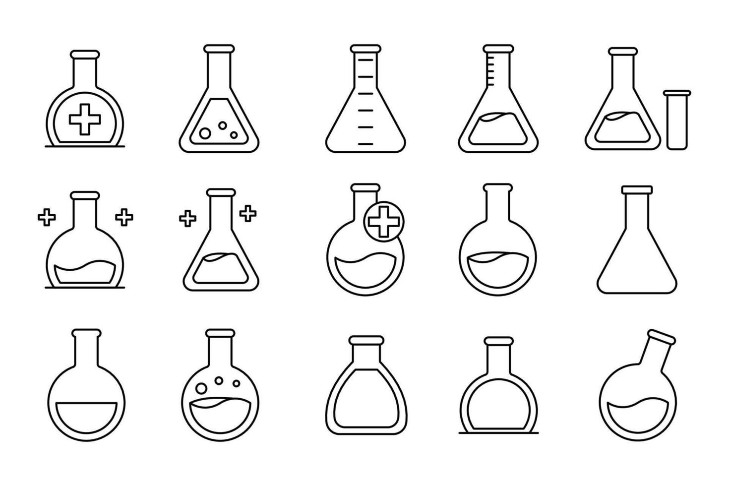 Lab values and concentrations icon vector