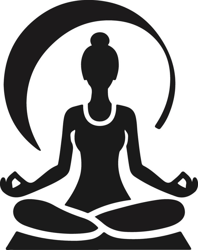 A women doing yoga illustration vector