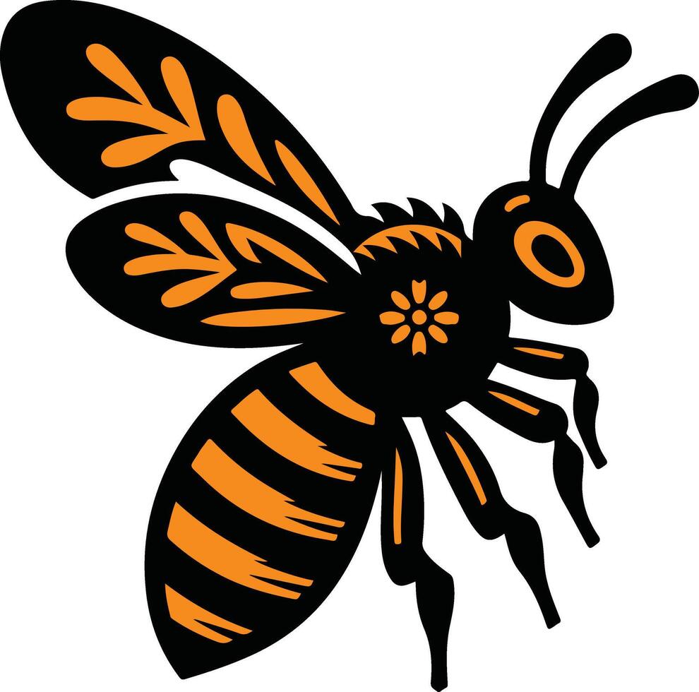 Cute Bee illustration vector