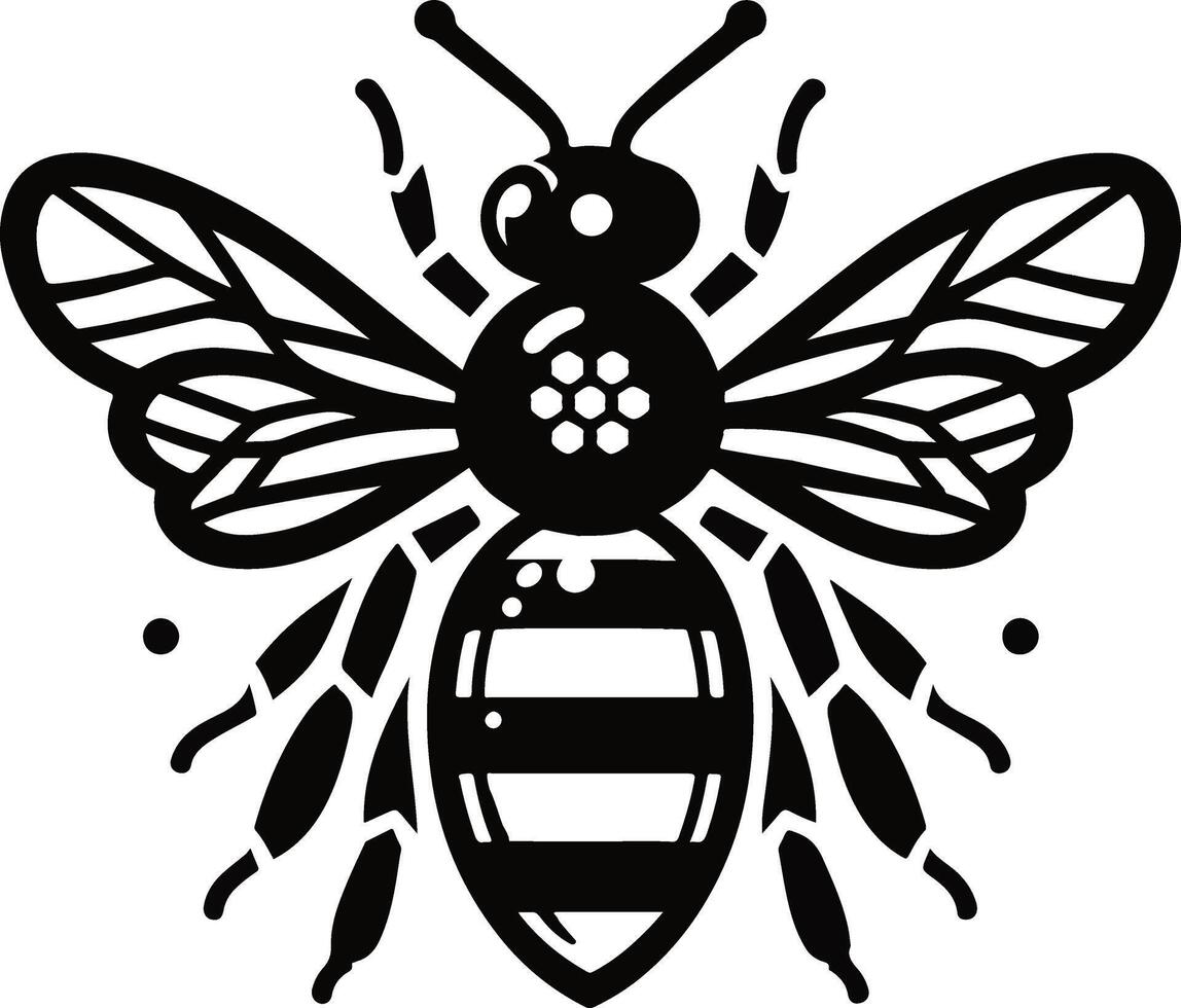 Cute Bee illustration vector