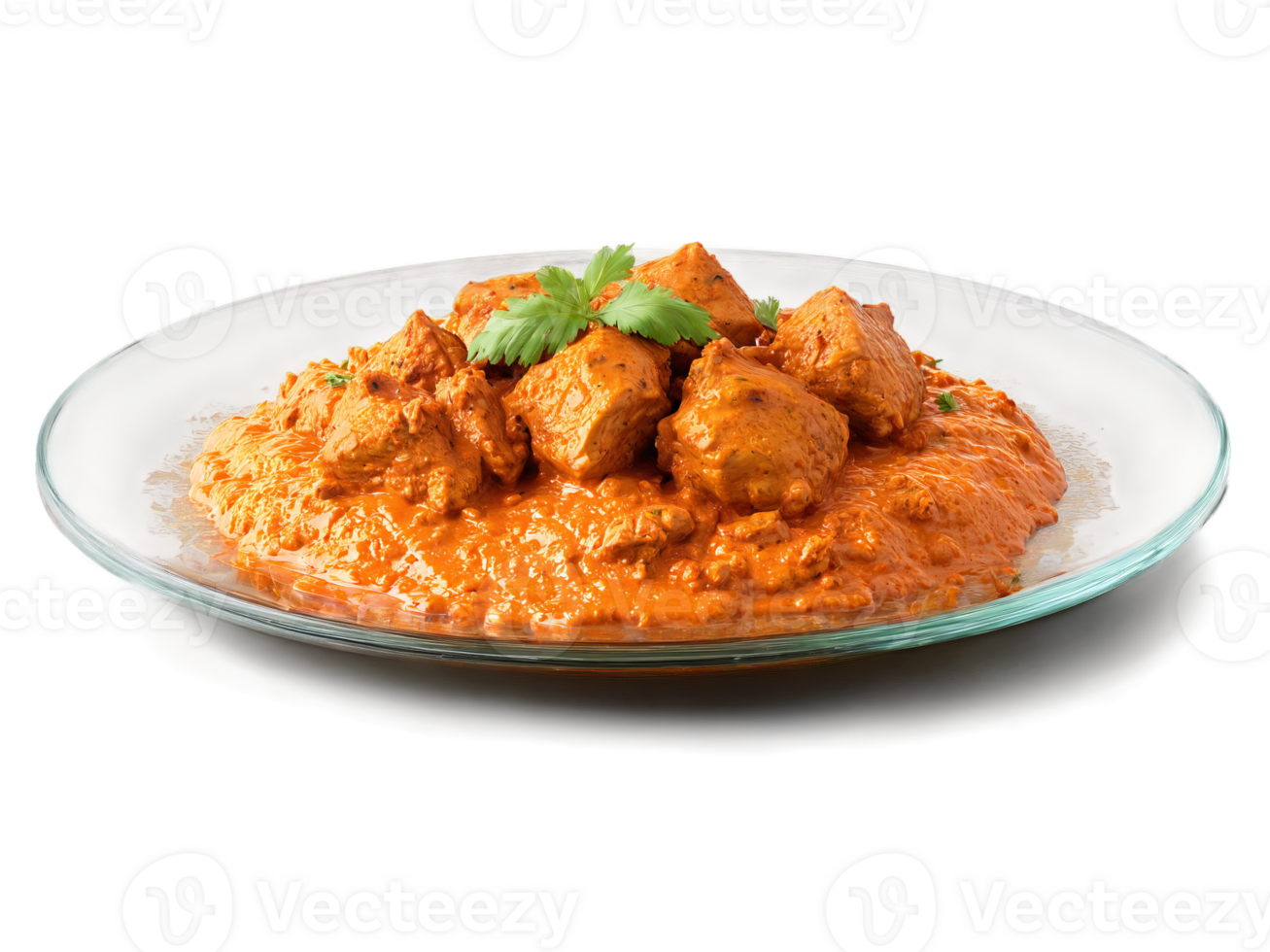 Chicken Tikka Masala with creamy tomato curry sauce and tender chicken pieces served png