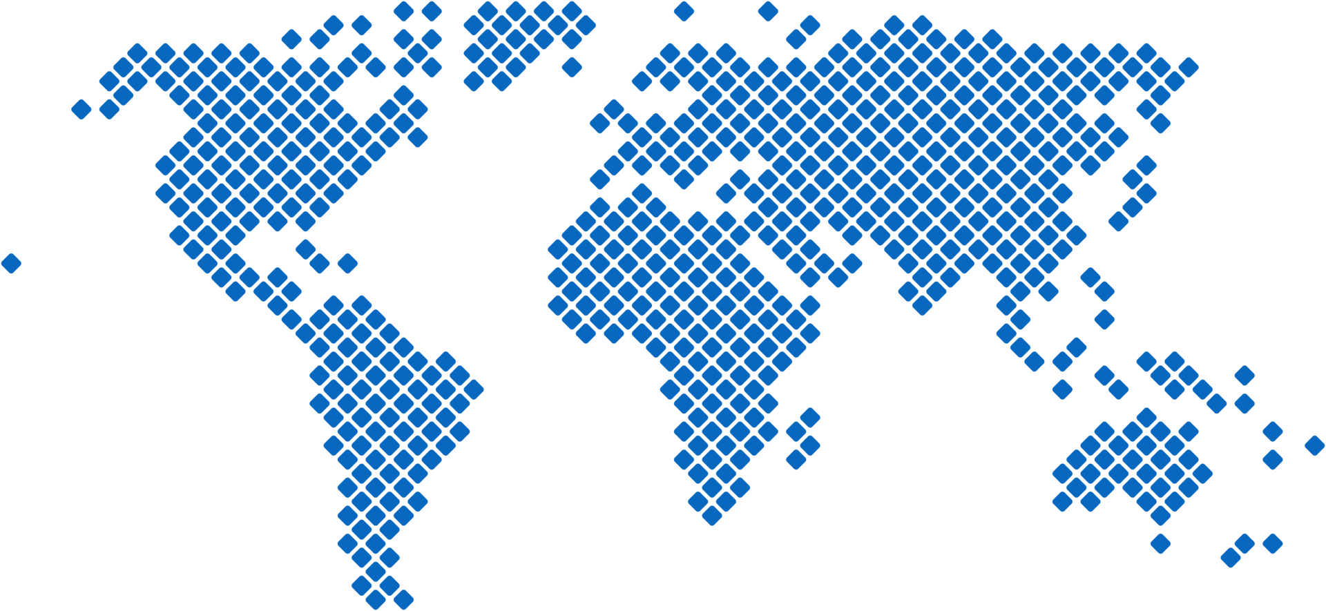 Round edge square shape world map. png