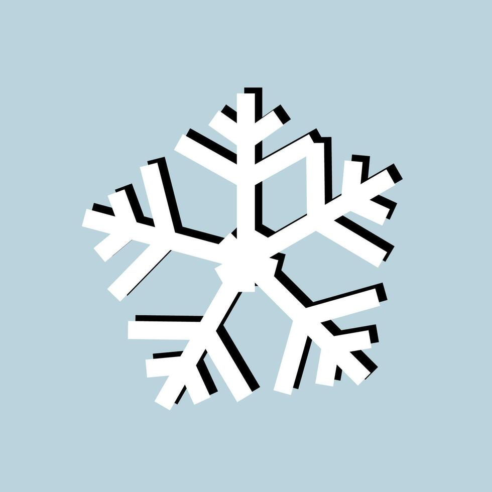 Snow Icon Logo design. vector