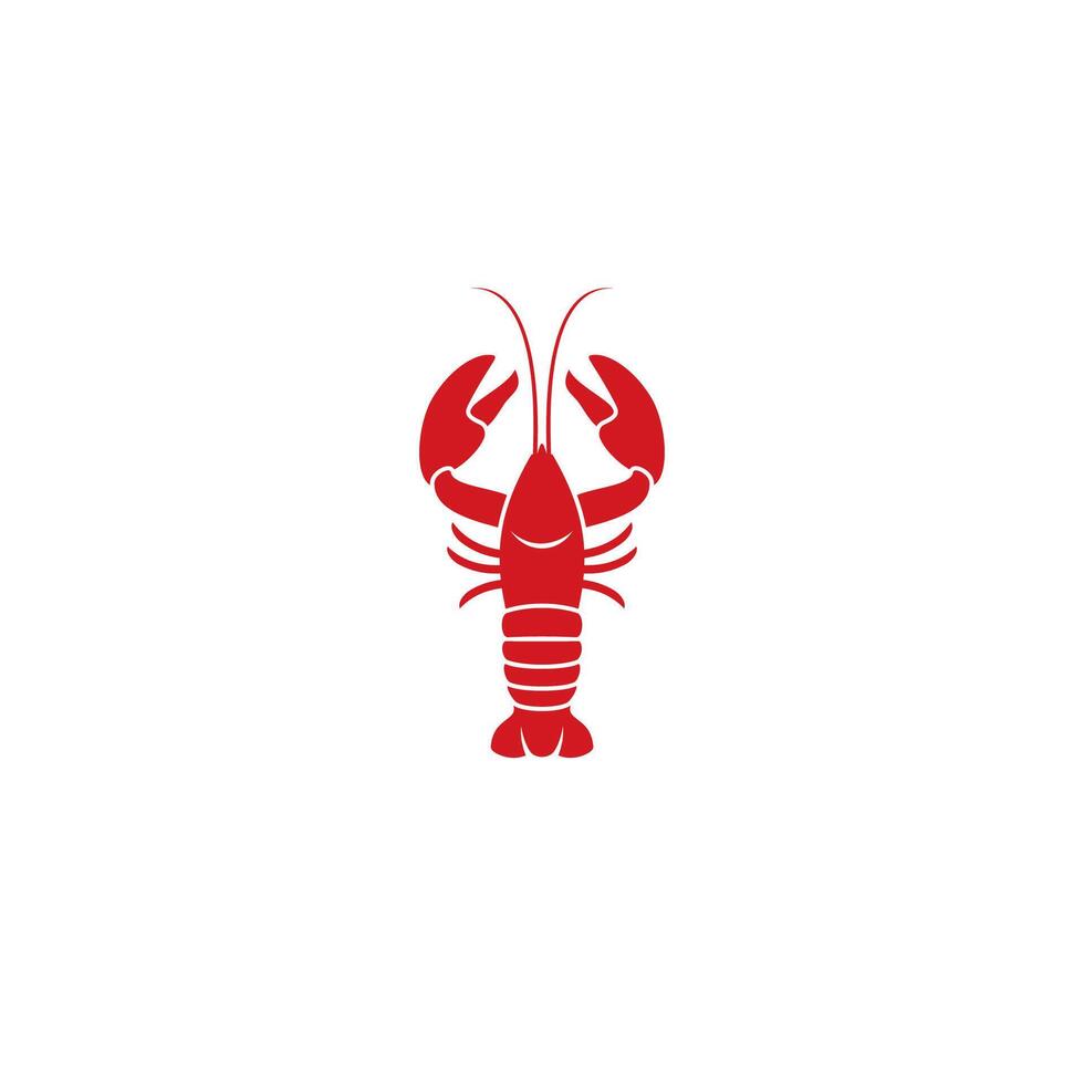 Lobster logo or icon design vector