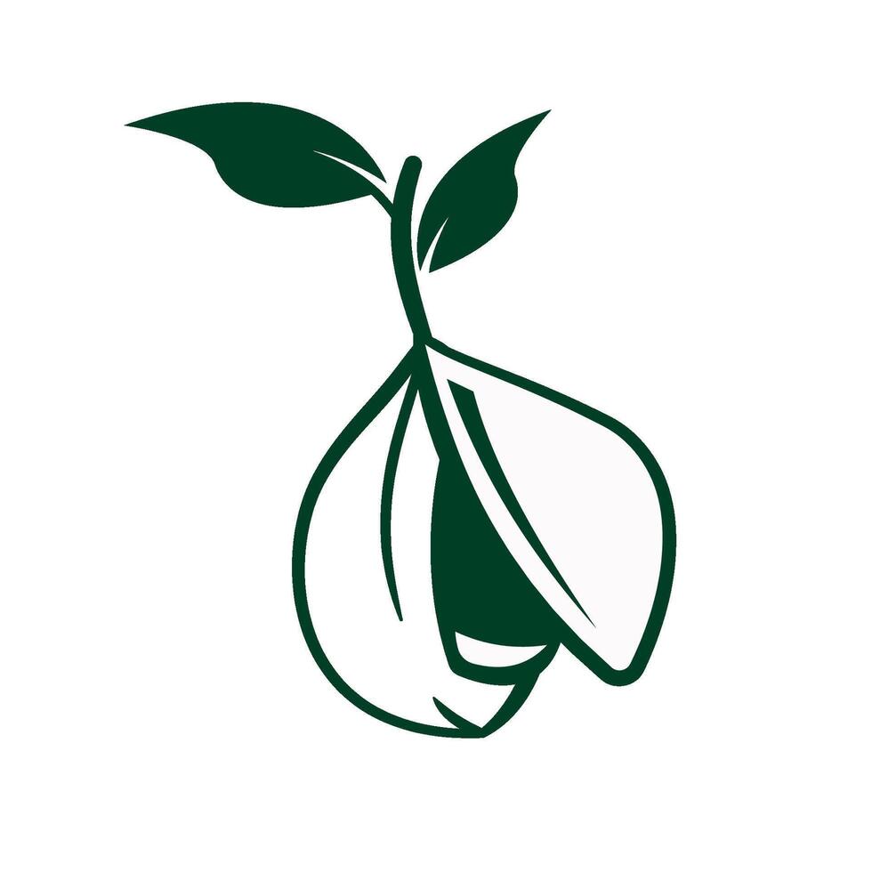 pala fruit icon logo design vector