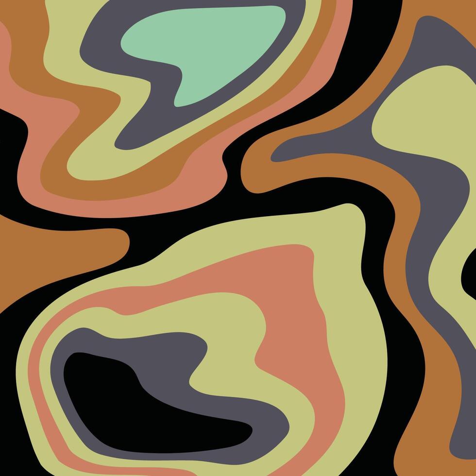 Psychedelic groovy background. Colorful abstract background. vector
