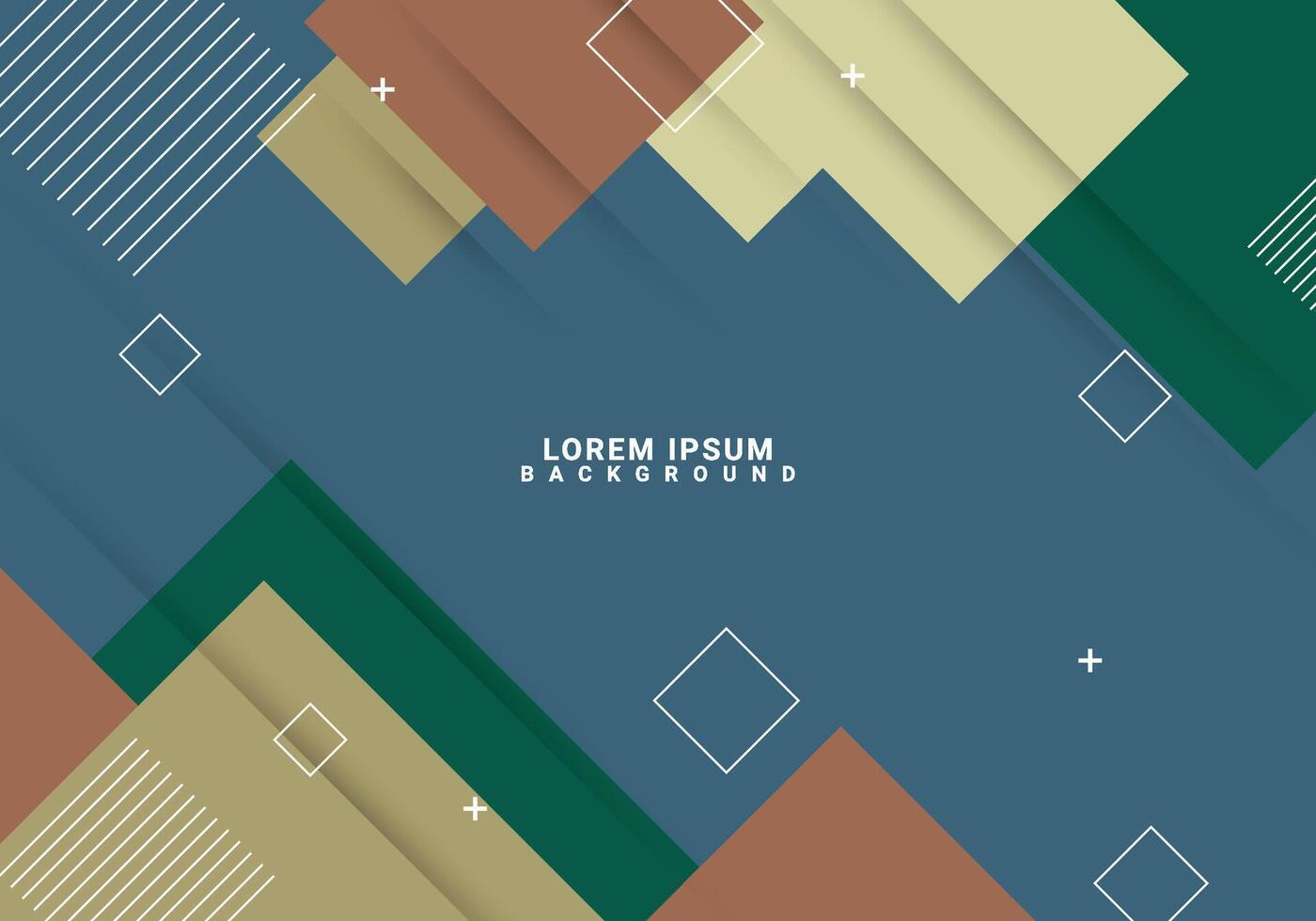 Geometric rectangle background with elements. vector