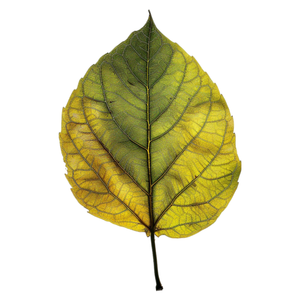 a yellow and green leaf png