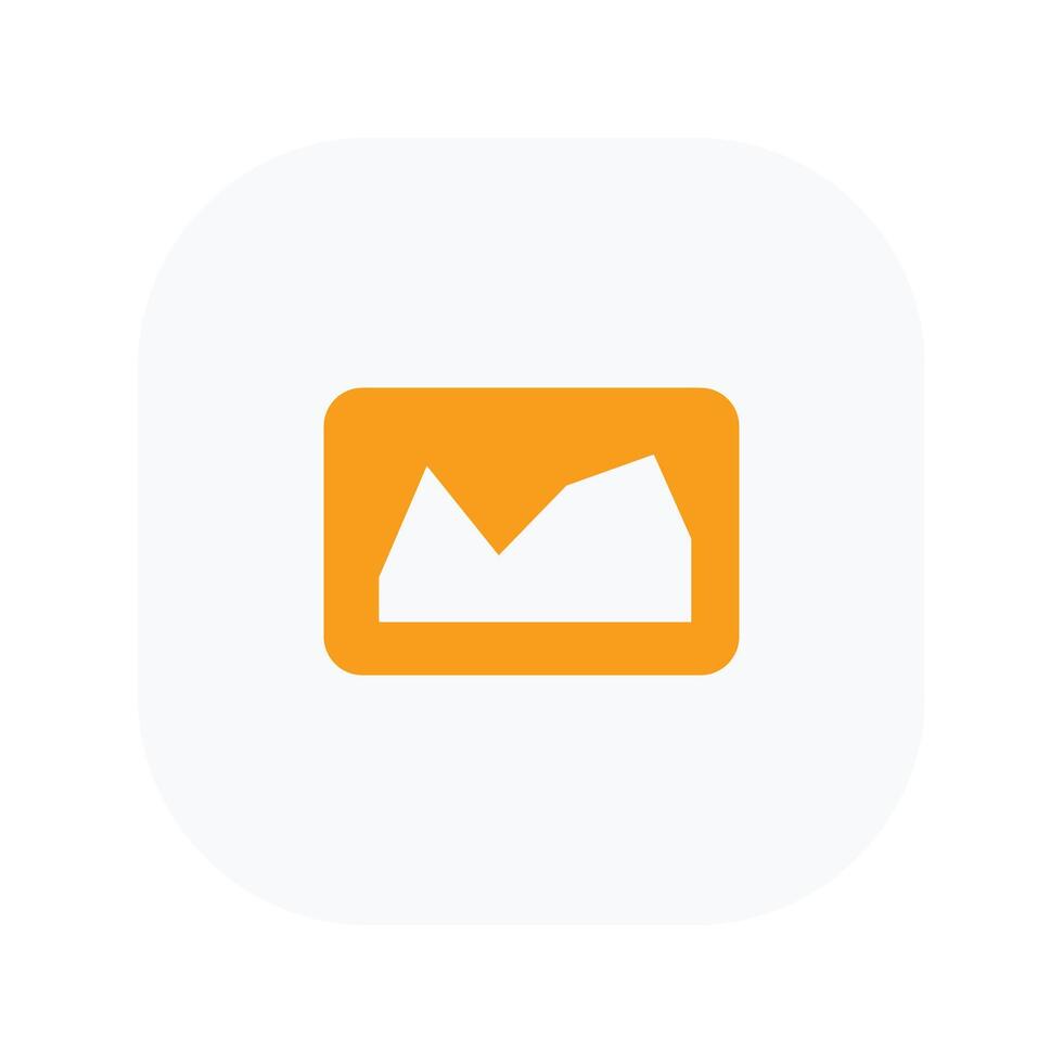 Photo gallery UI flat icon design vector