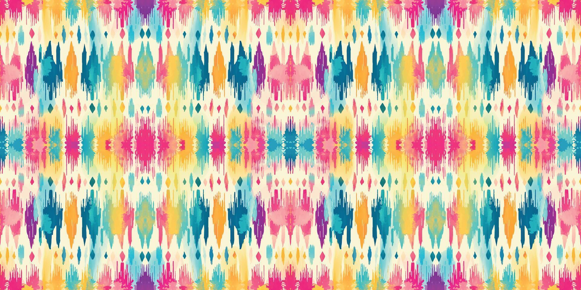 Seamless batik pattern,Seamless tribal batik pattern,and Seamless colorful pattern resemble ethnic boho, Aztec,and ikat styles.designed for use in wallpaper,fabric,curtain,carpet,Batik Embroidery vector