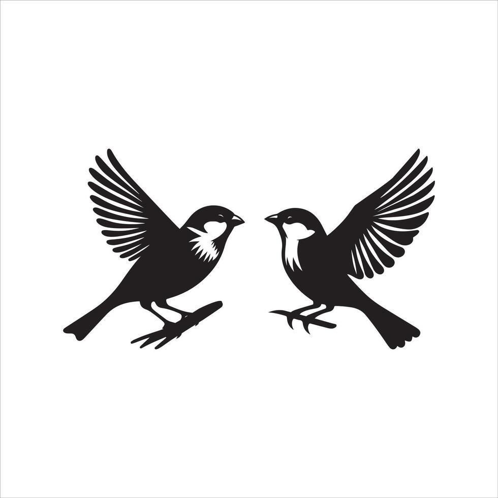 sparrow art illustration vector