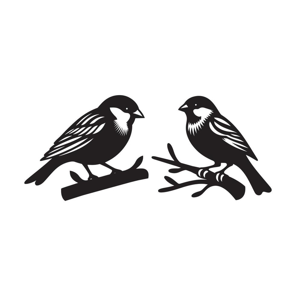 sparrow art illustration vector