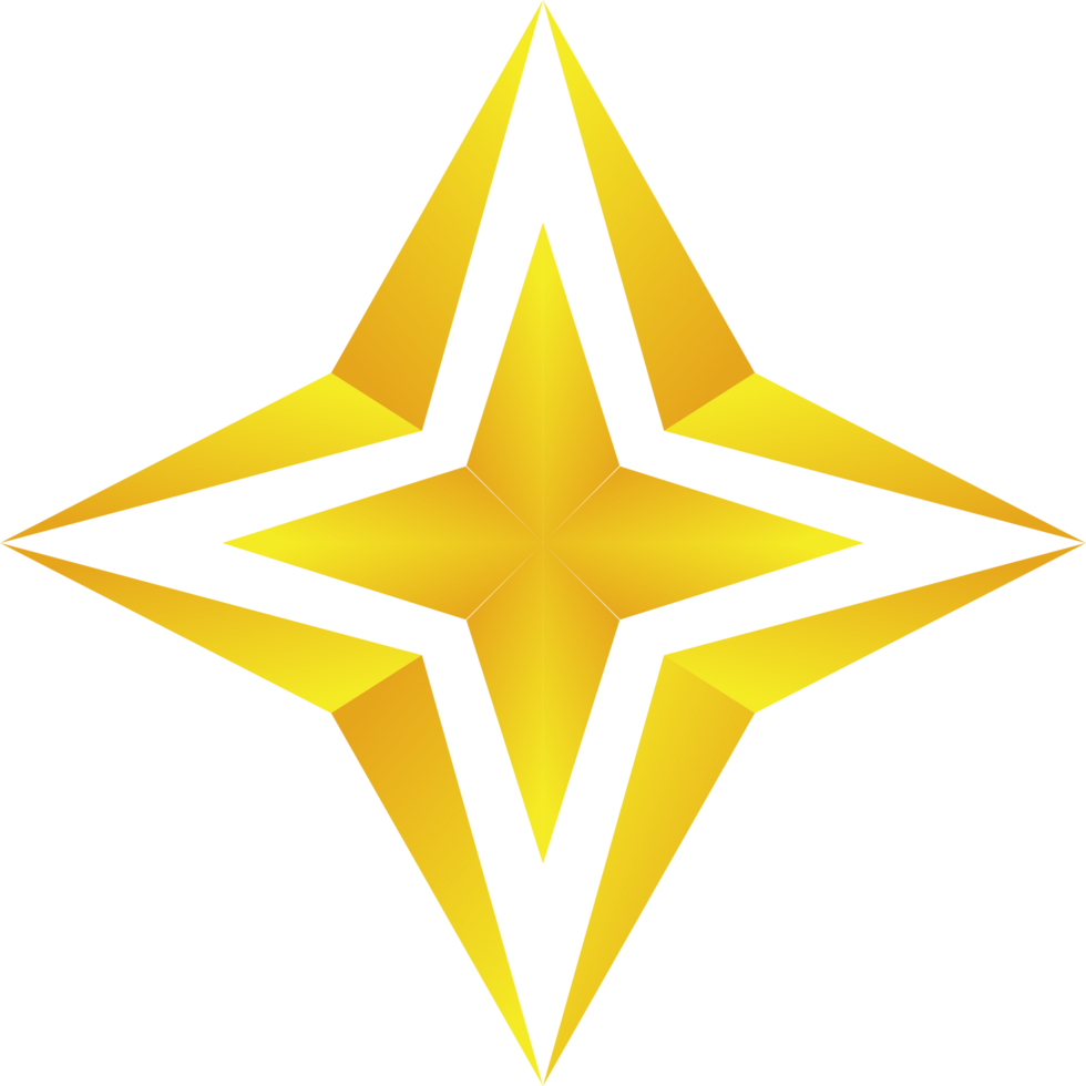 Star gold color png