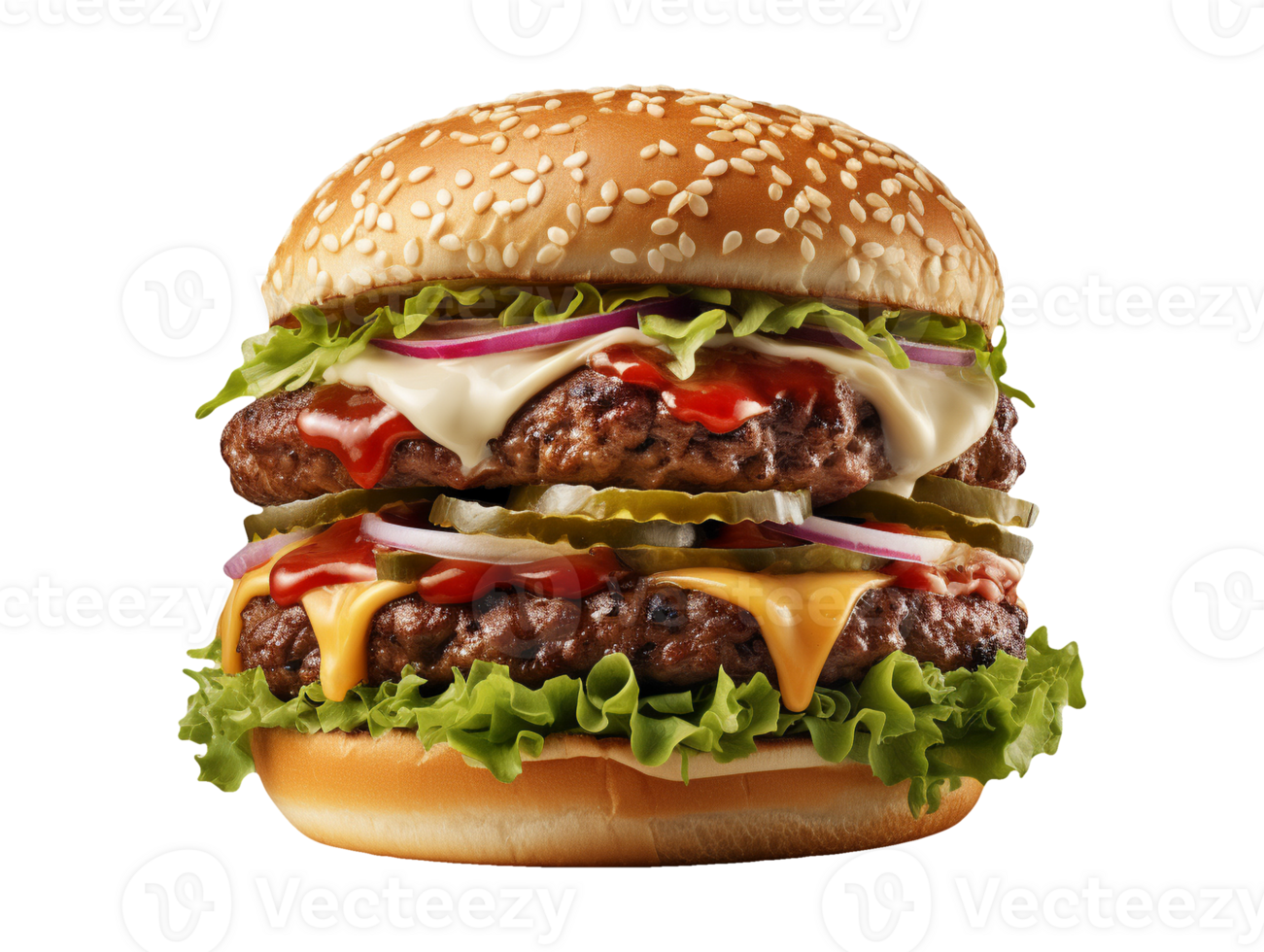 fastfood hamburger isolated png