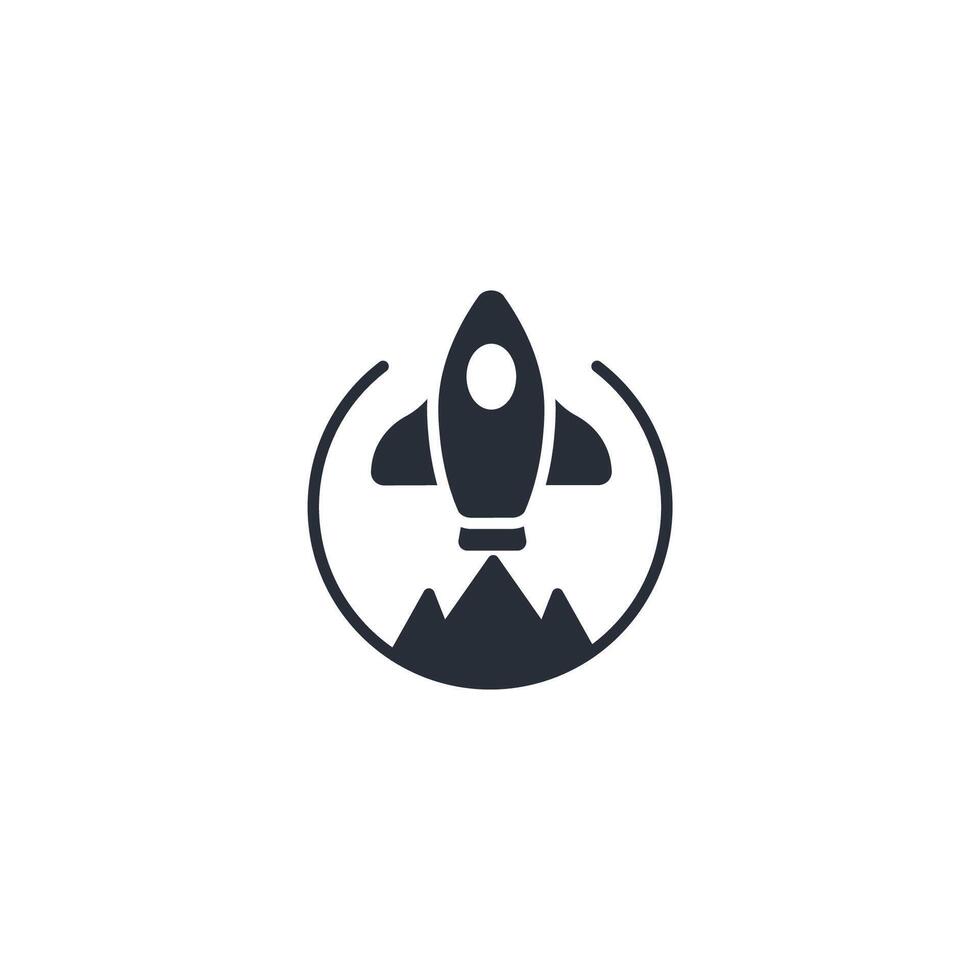 Launch icon. .Editable stroke.linear style sign for use web design,logo.Symbol illustration. vector