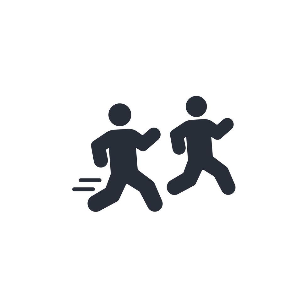 athlete icon. .Editable stroke.linear style sign for use web design,logo.Symbol illustration. vector