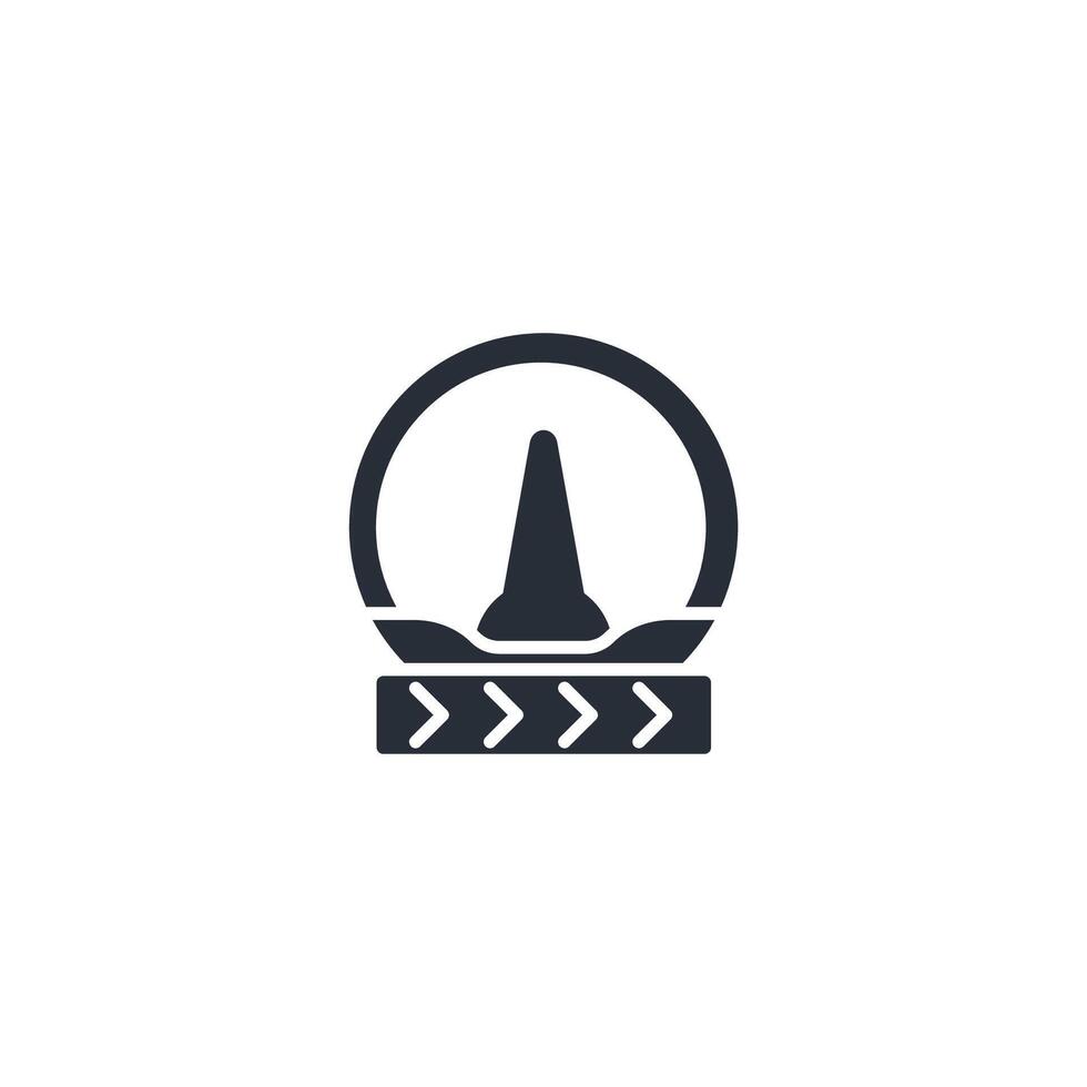 accelerator icon. .Editable stroke.linear style sign for use web design,logo.Symbol illustration. vector