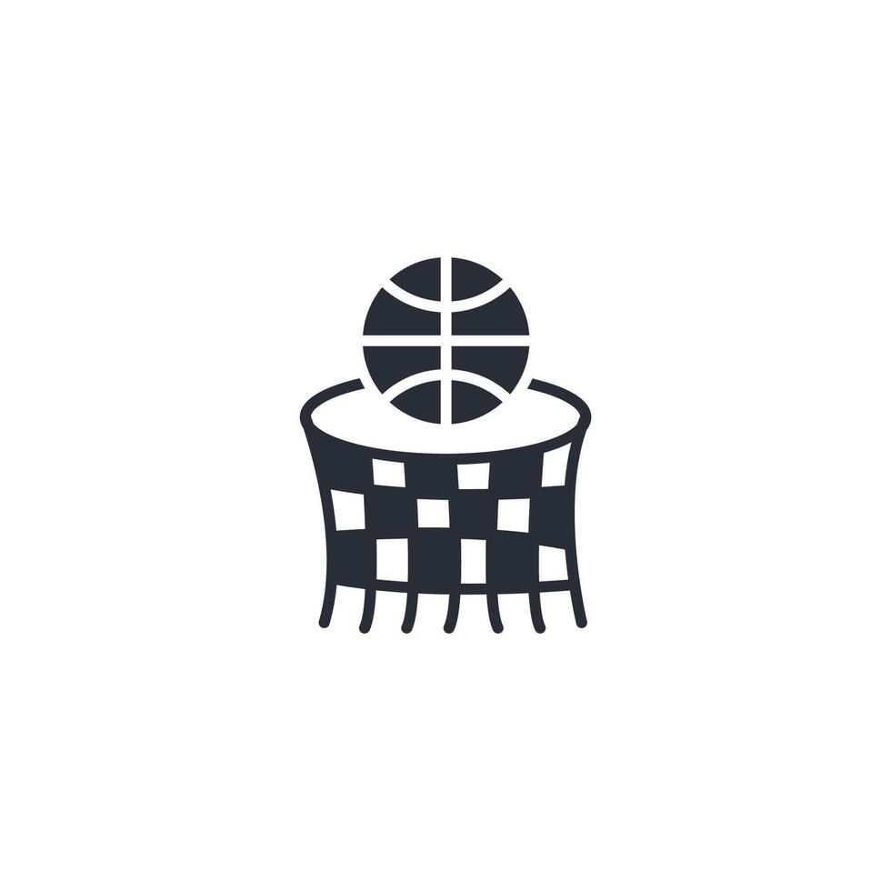 Basketball icon. .Editable stroke.linear style sign for use web design,logo.Symbol illustration. vector