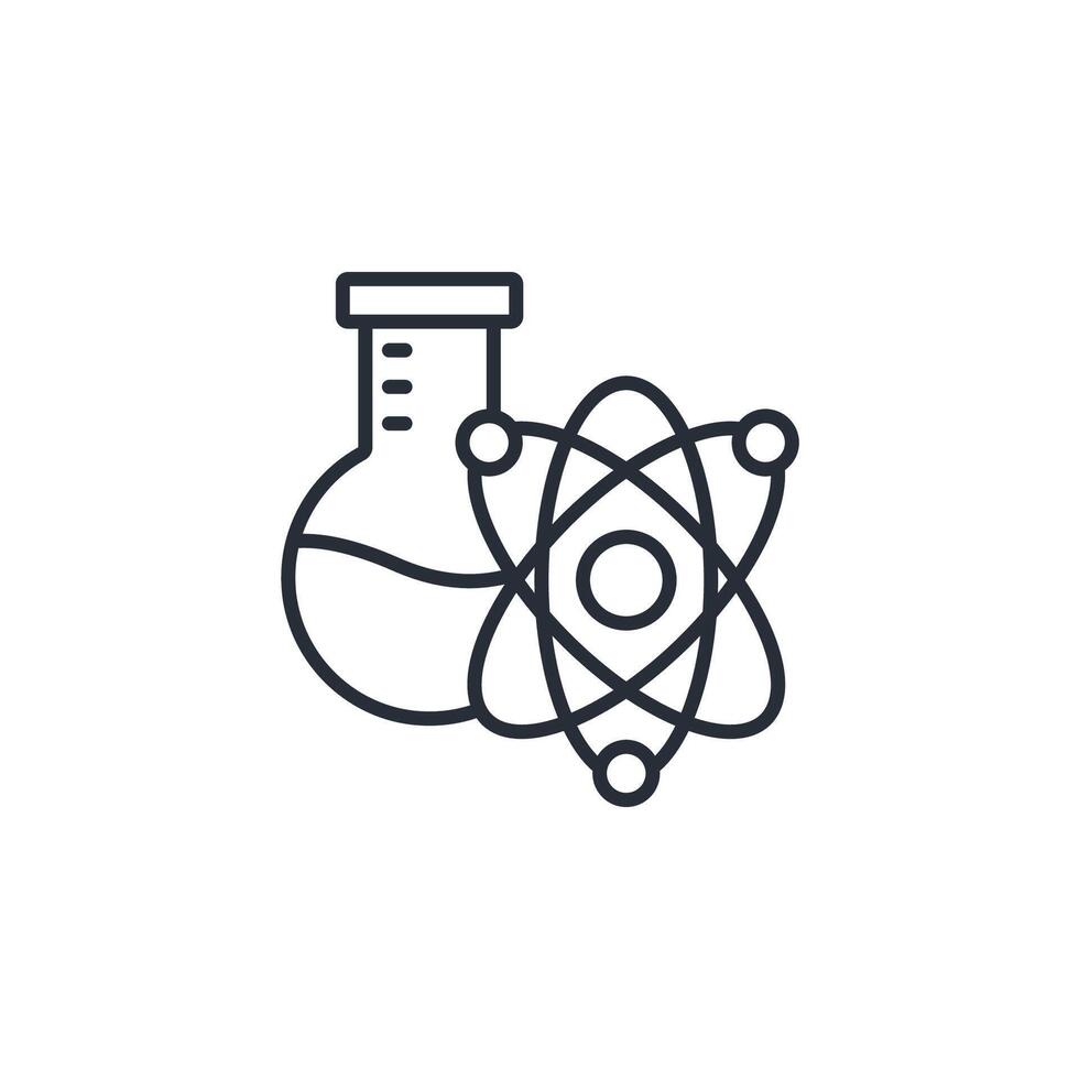science icon. .Editable stroke.linear style sign for use web design,logo.Symbol illustration. vector