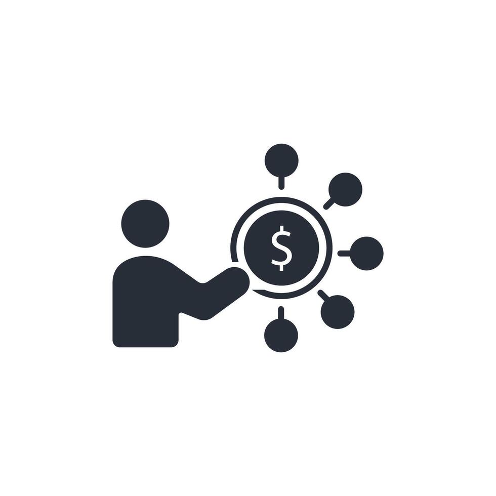 Shareholder icon. .Editable stroke.linear style sign for use web design,logo.Symbol illustration. vector