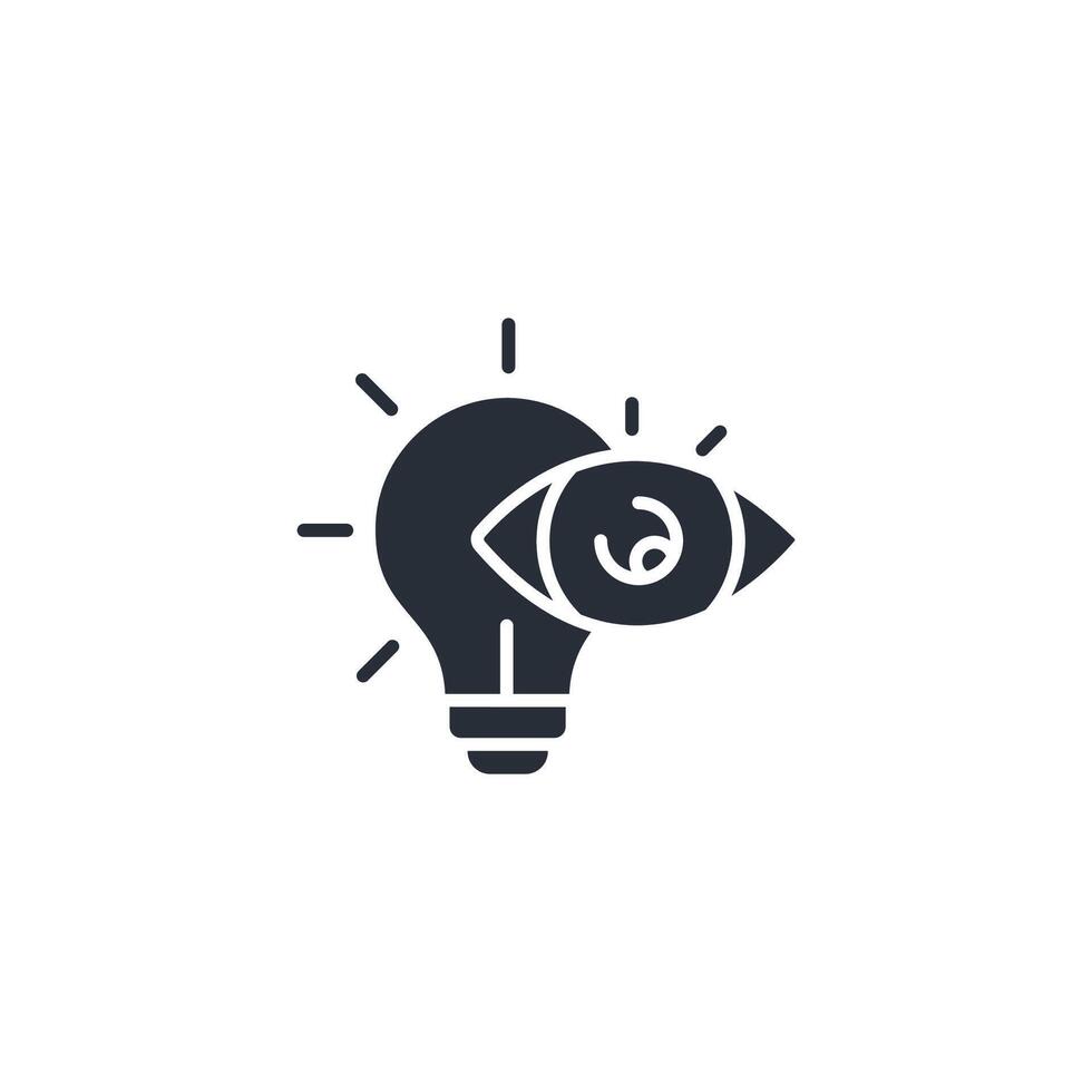 vision icon. .Editable stroke.linear style sign for use web design,logo.Symbol illustration. vector
