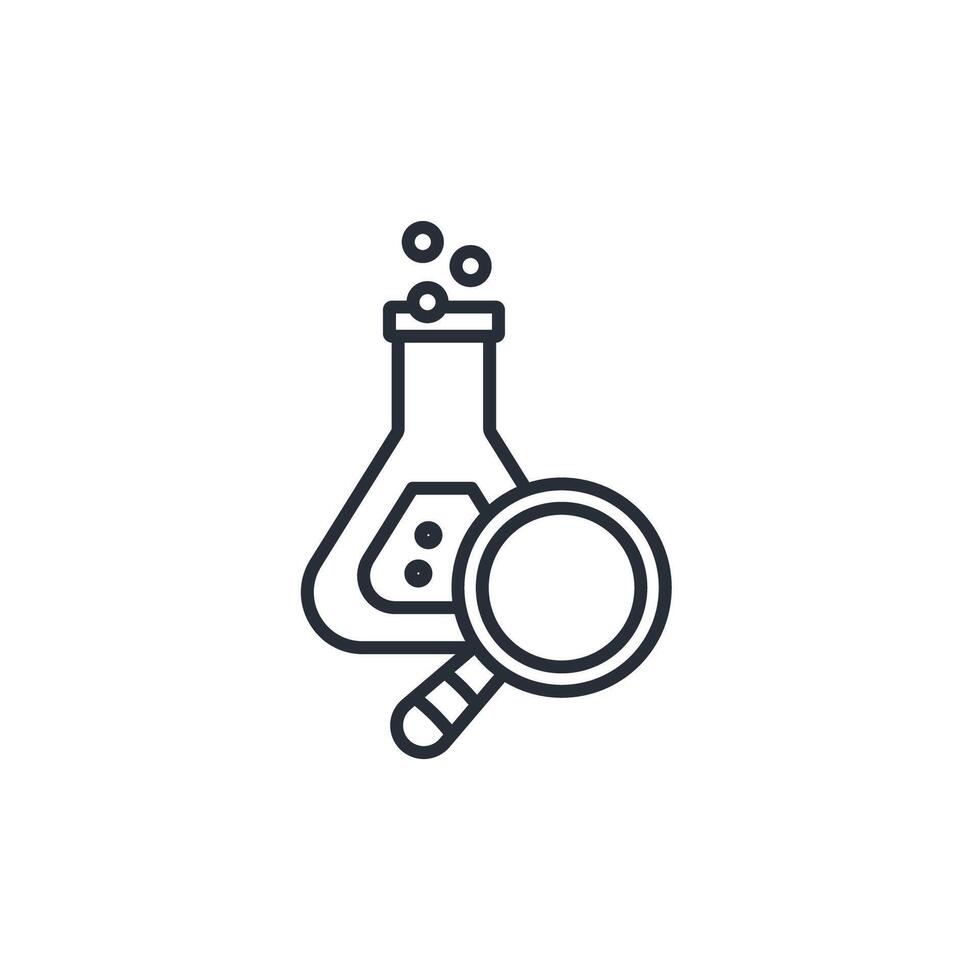 research lab icon. .Editable stroke.linear style sign for use web design,logo.Symbol illustration. vector