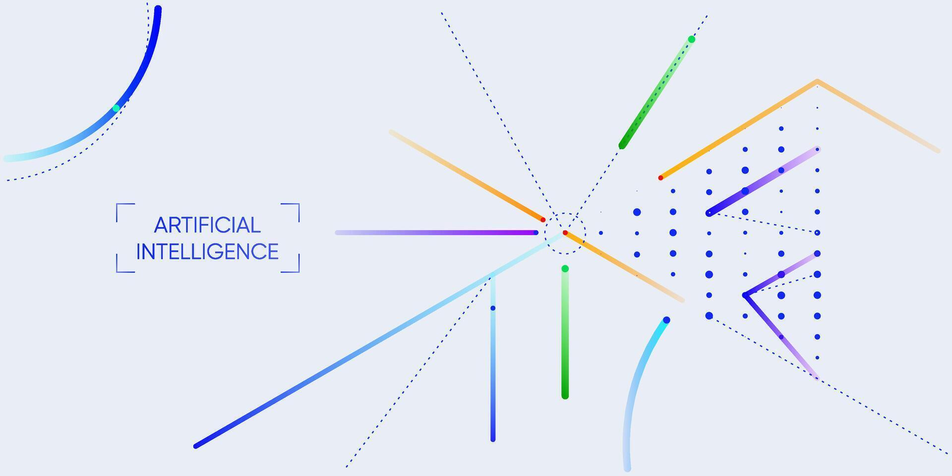 Illustration of abstract stream information with line and dot. Big data, technology, AI, data transfer, data flow, large language model, LLM vector