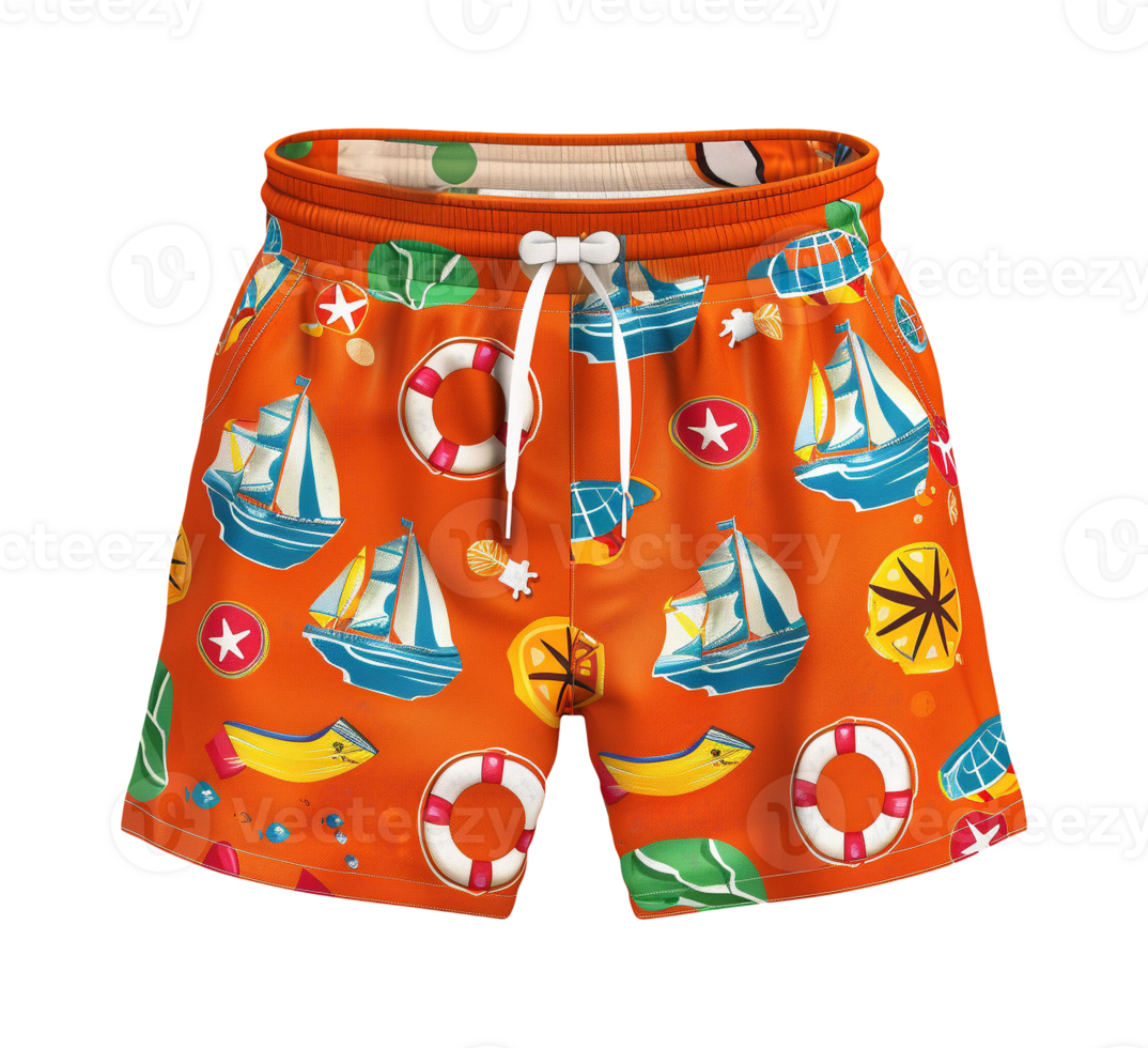Sea and pool short swimming clothes isolated png