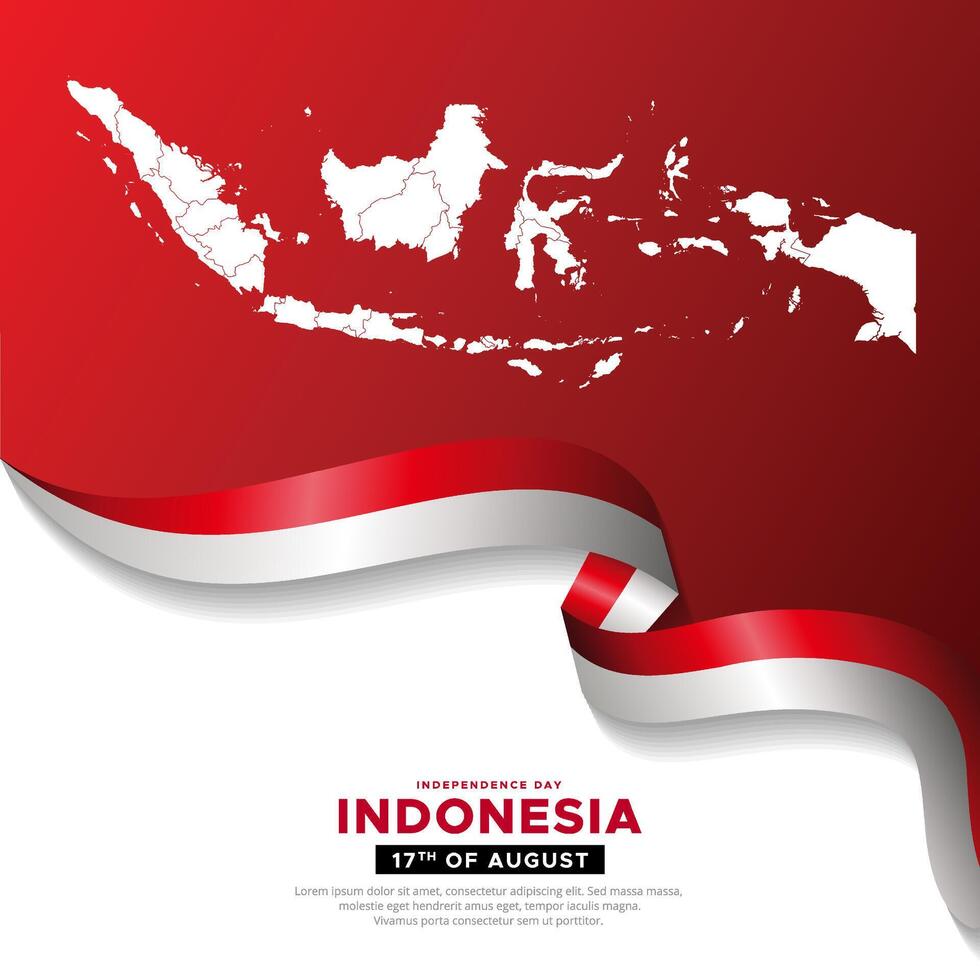Indonesia independence day with indonesia maps. 79th Indonesia independence day vector
