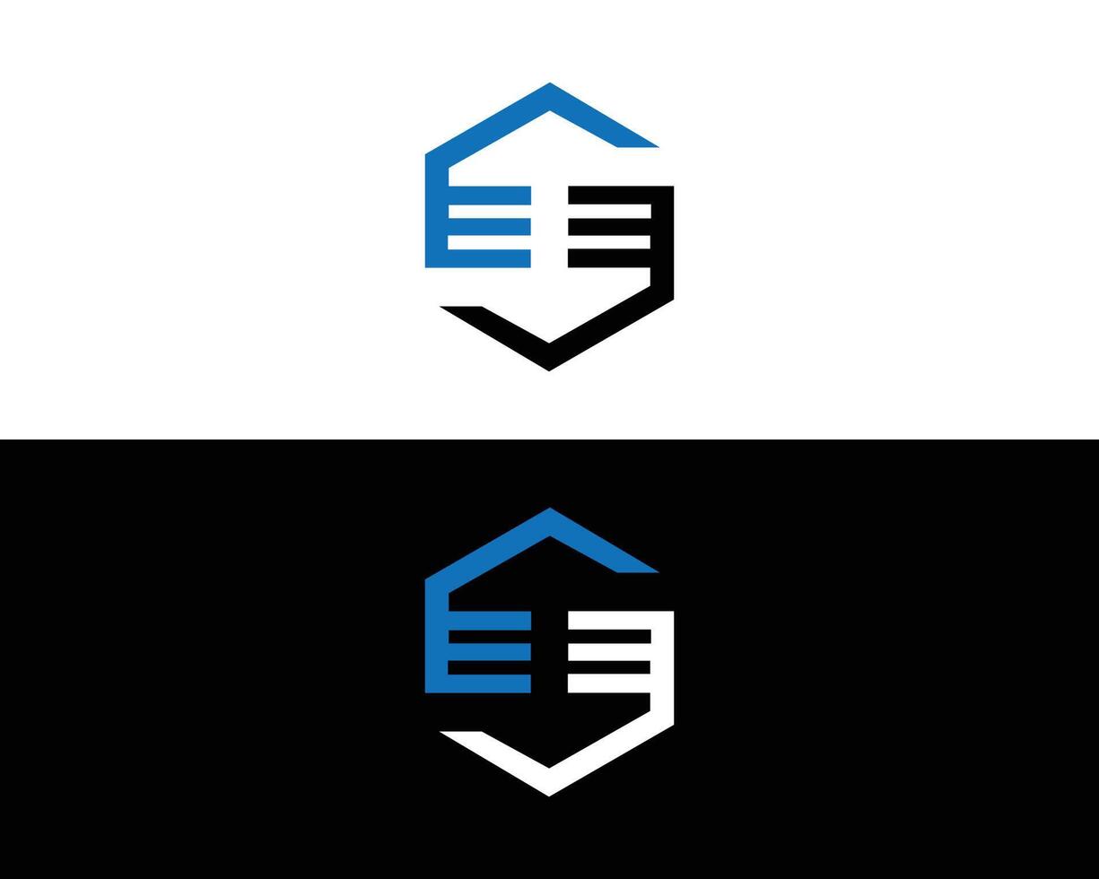 EE letter abstract logo design icon abstract template. vector