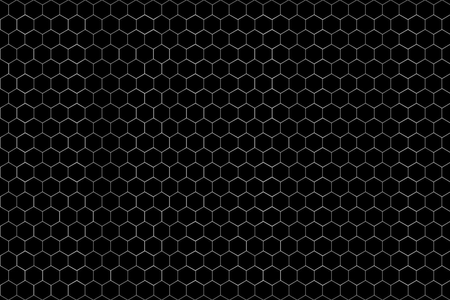 White hexagonal honeycomb Geometric pattern over Black background. Seamless natural honeycomb. Organic white shapes for honey sweet template package design. Organic honey production vector