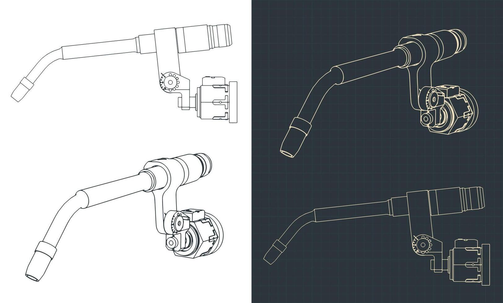 Welding torch for welding robot vector